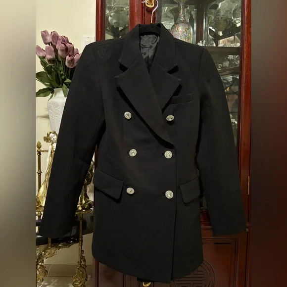 Alessandra Rich Runway Wool Blazer - Picture 2 of 13